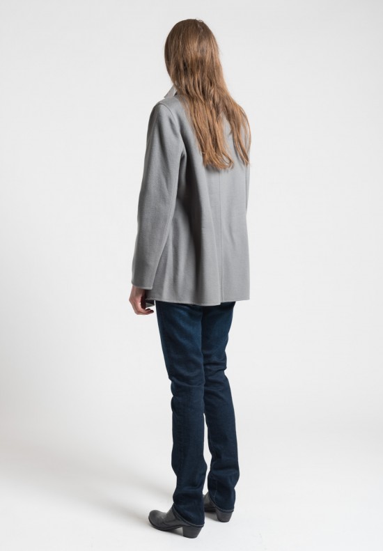 Pauw Cashmere Short Belted Jacket in Grey	