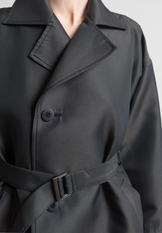 Issey Miyake 132 5. Short Trapezoid Jacket in Dark Grey	