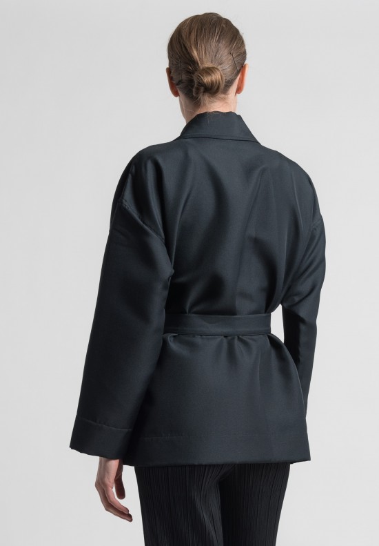 Issey Miyake 132 5. Short Trapezoid Jacket in Black	