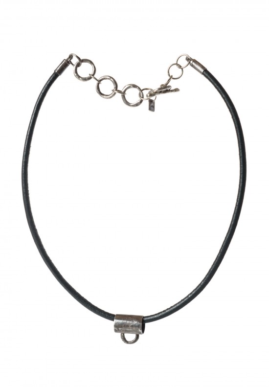 Holly Masterson Adjustable Leather & Bail Necklace	