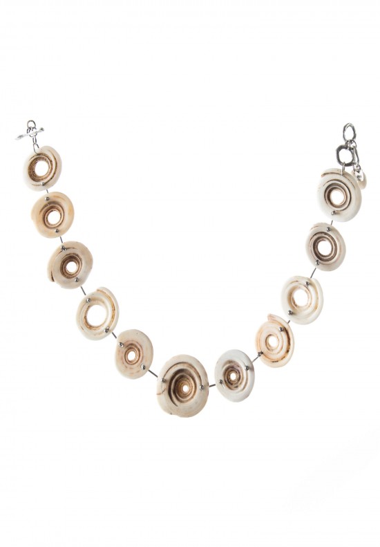 Holly Masterson Toggle Shell Currency Necklace