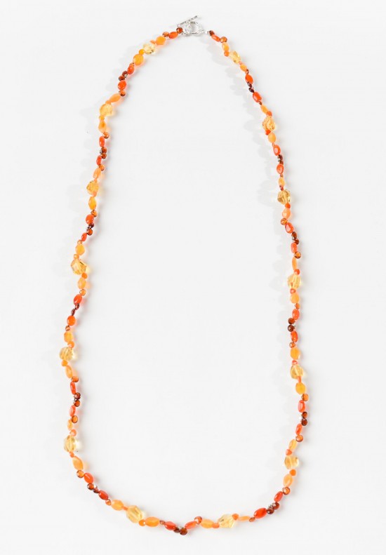 Greig Porter Carnelian Multi Stone Necklace	