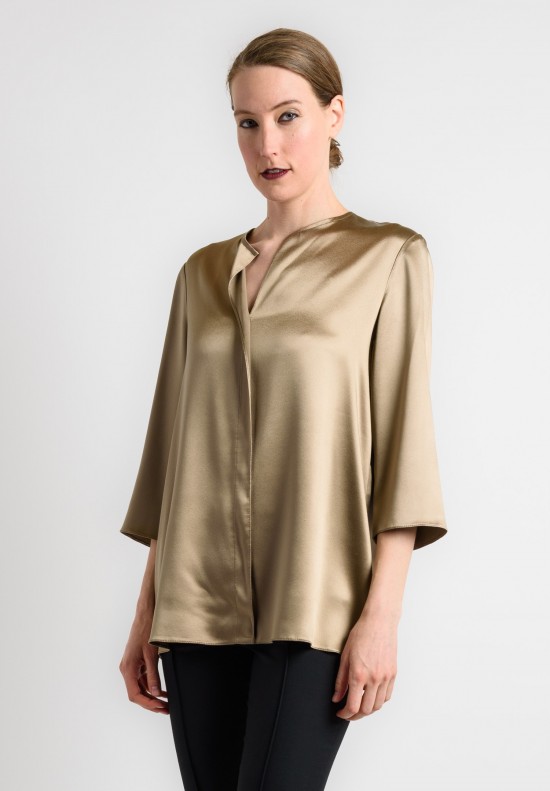 Peter Cohen Silk Blouse in Sage	