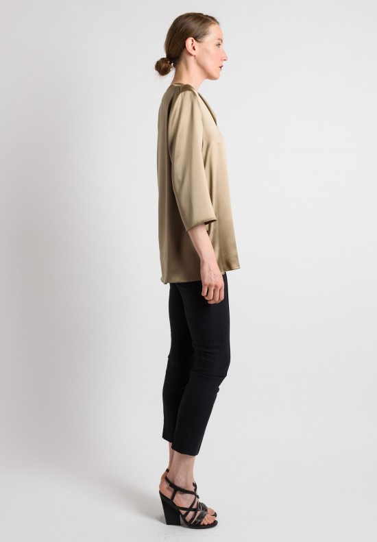 Peter Cohen Silk Blouse in Sage	