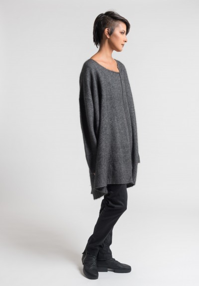 long knitted tunic