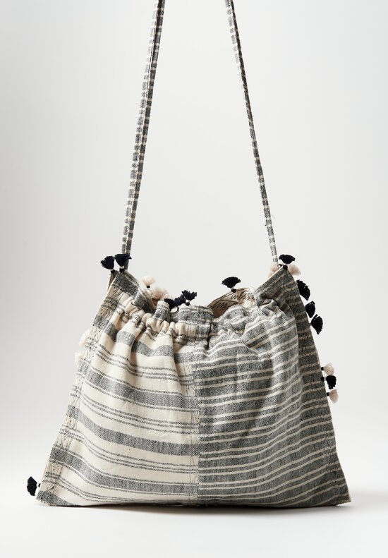 Injiri Organic Cotton Shopping Bag in Rebari Black