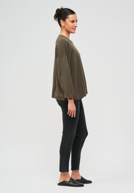 Hania New York Short Sasha Sweater in Loden Green	