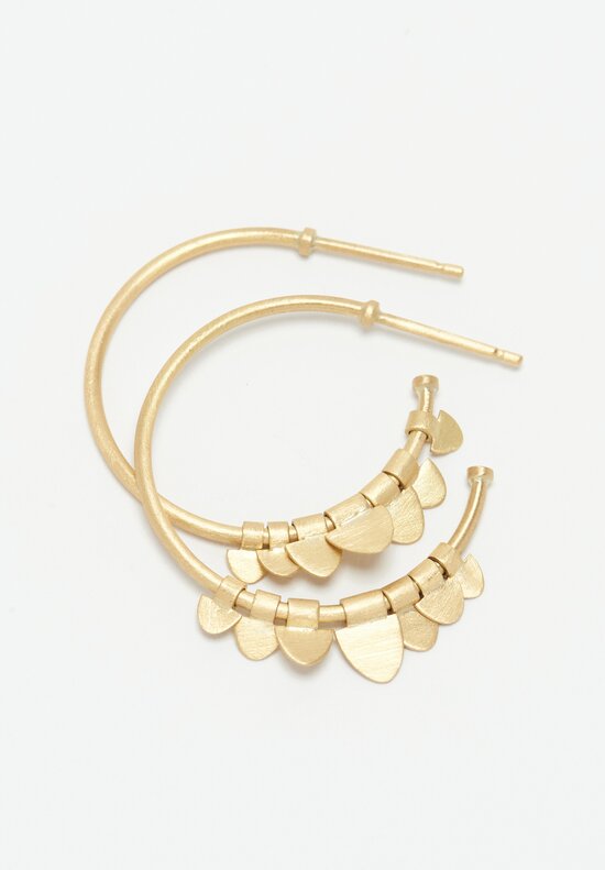 Sia Taylor 18k, Small Flutter Hoops