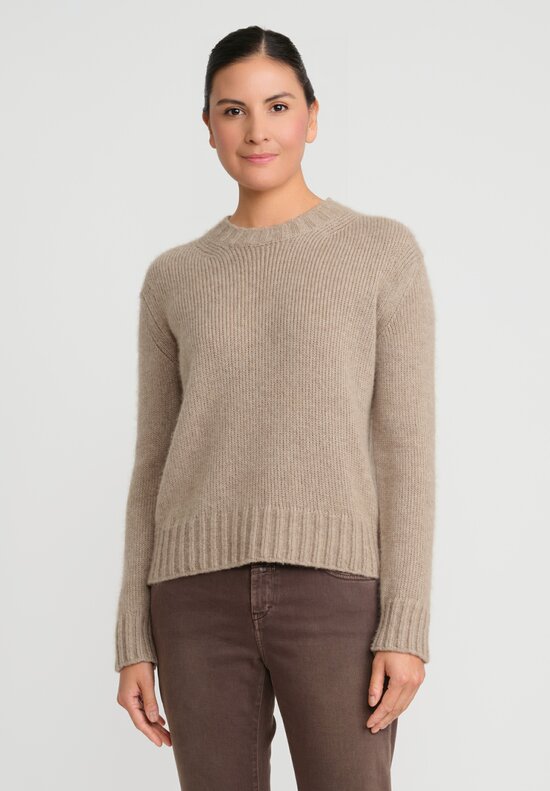 The Row Cashmere Devyn Sweater in Ancient Sand
