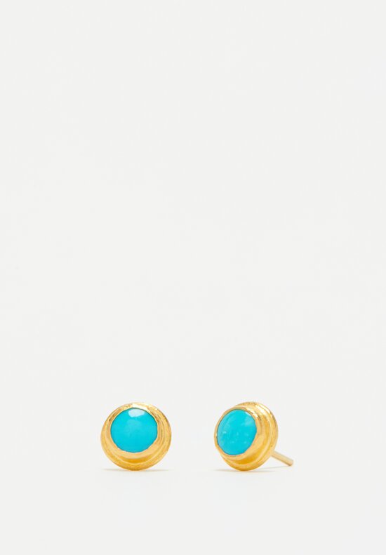 Ara Collection 24K Arizona Turquoise Earrings