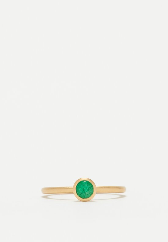 Kimberly Collins 18K Emerald Yumdrop Ring .59 Ct	