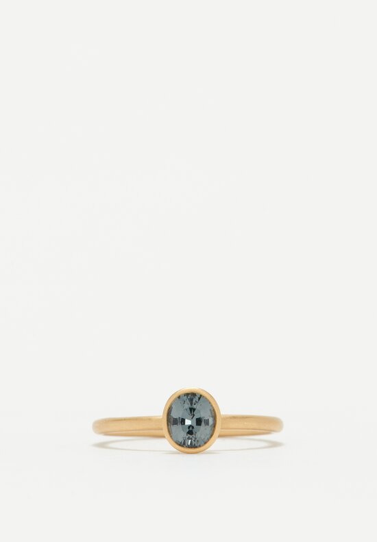 Kimberly Collins 18K Grey Spinel Yumdrop Ring .70 Ct	