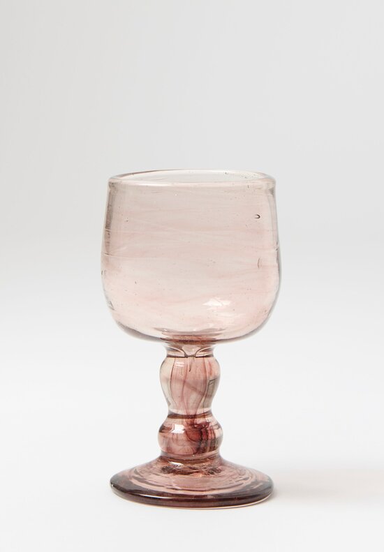 La Soufflerie Red Wine Glass in Framboise Dark Pink	