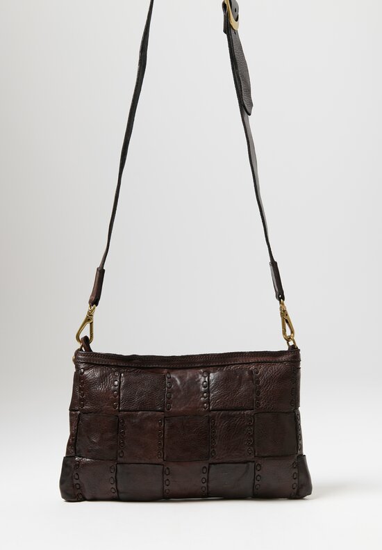 Campomaggi Woven Edera Large Satchel in Brown	