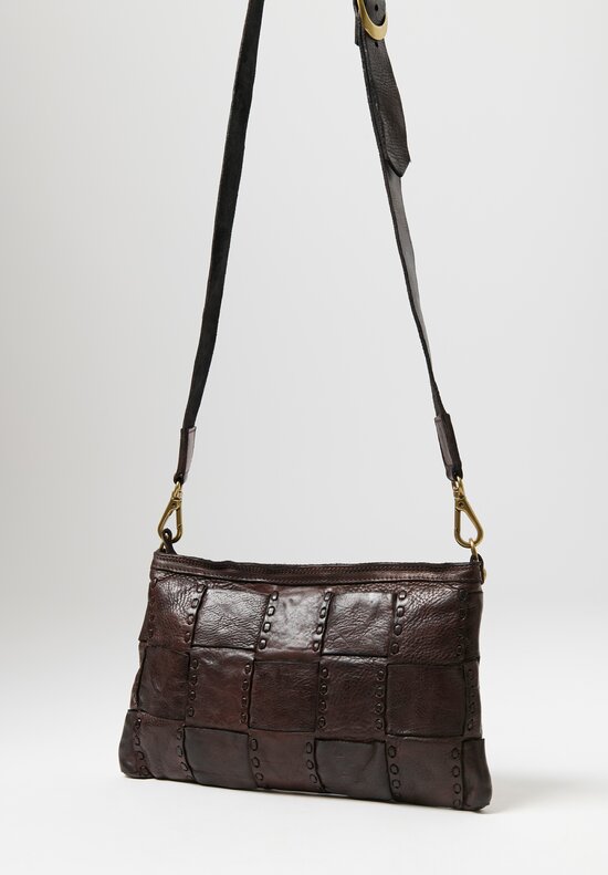 Campomaggi Woven Edera Large Satchel in Brown	