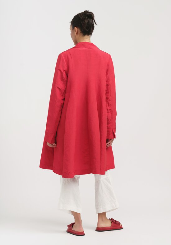 Rundholz Black Label Relaxed Swing Coat in Chili Red