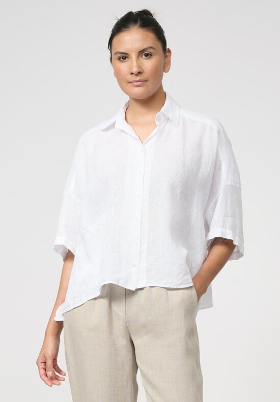 Antonelli Linen Dario Shirt in White