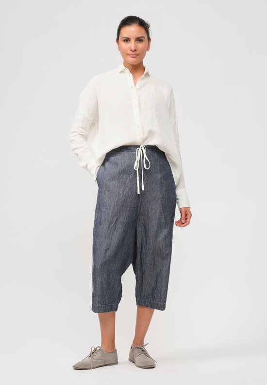 Forme d'Expression Woven Ramie & Linen Fisherman Pants	