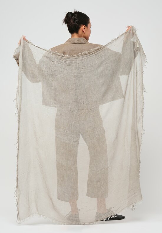 Forme d'Expression Woven Vanessa Scarf in Beige	