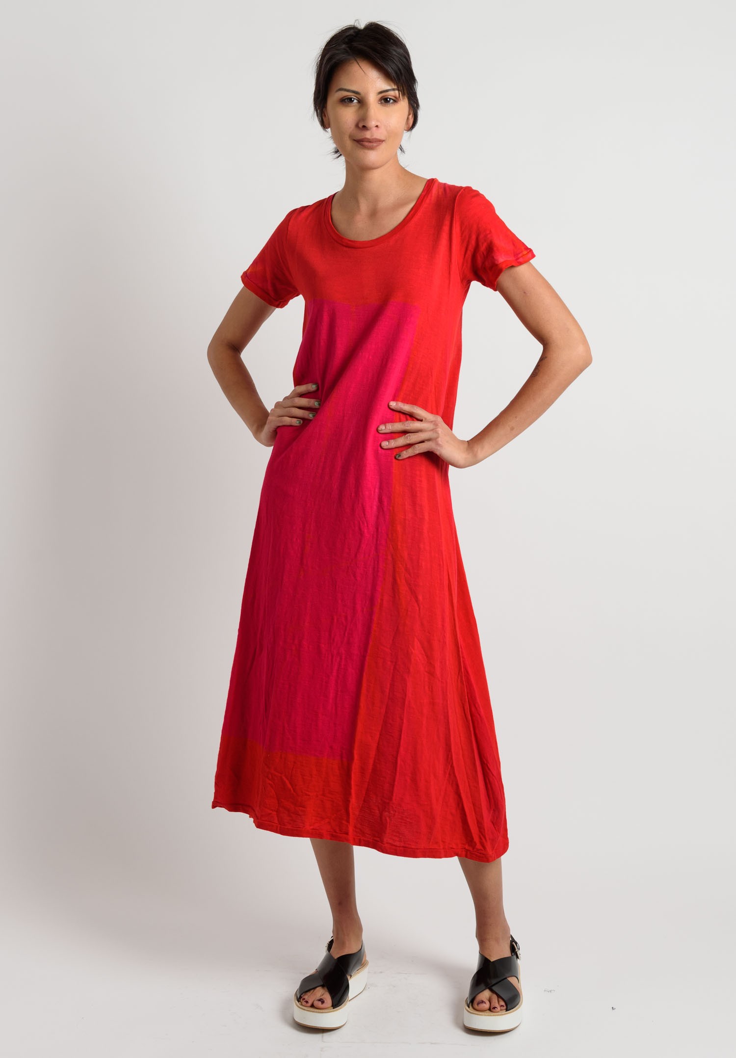 Gilda Midani Cotton Long Dress in Aperol | Santa Fe Dry Goods Trippen ...
