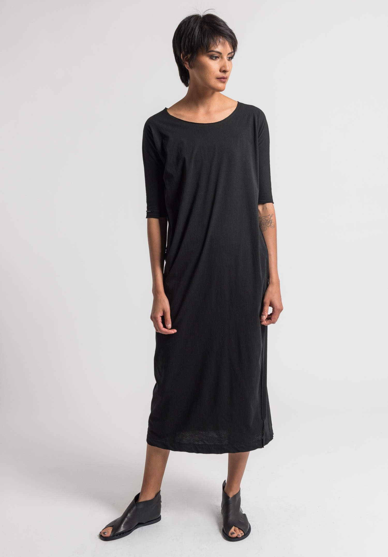 Album di Famiglia Oversized Long Dress in Black | Santa Fe Dry Goods ...