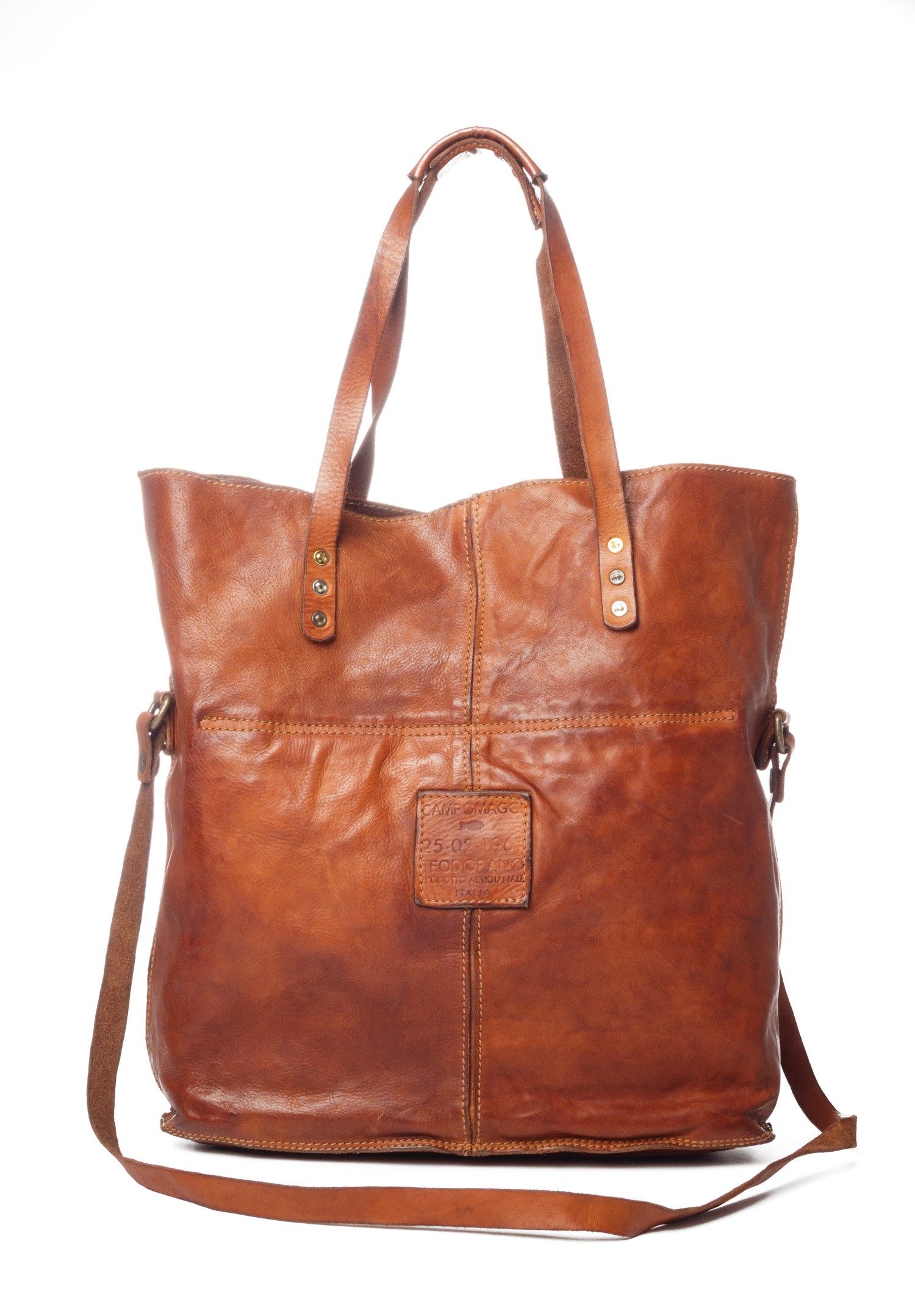 Campomaggi Leather Tote in Cognac | Santa Fe Dry Goods . Workshop ...