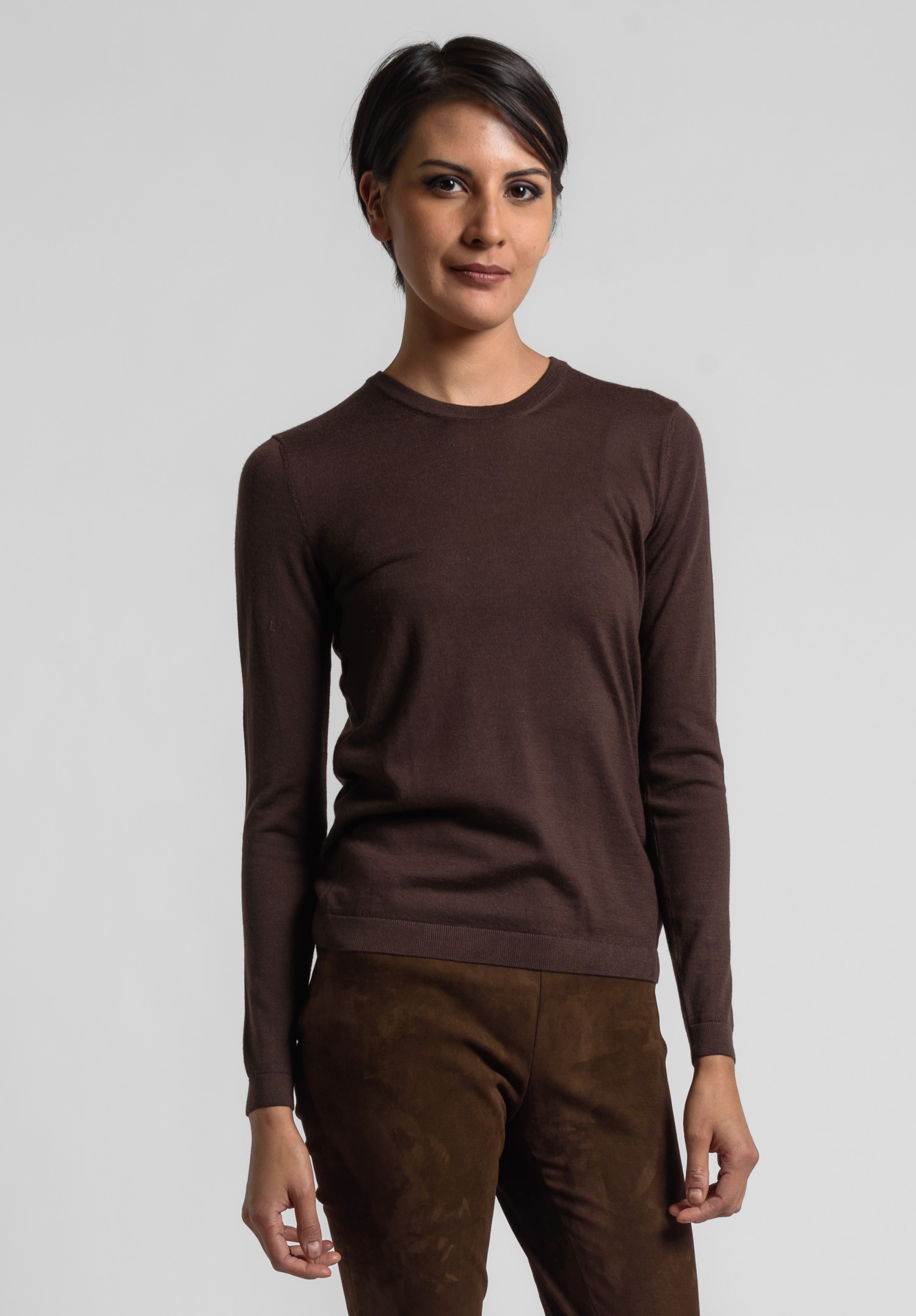 chocolate cashmere sweater