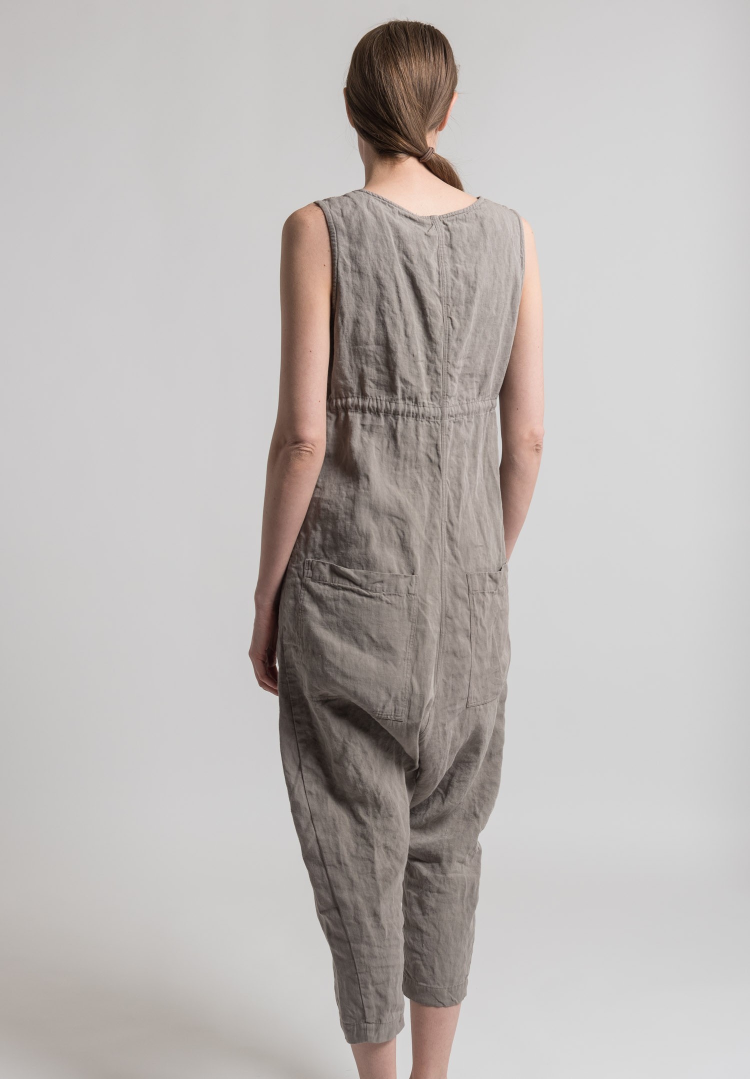 Rundholz Linen Drop Crotch Jumpsuit in Desert Santa Fe Dry Goods . . Wild Life