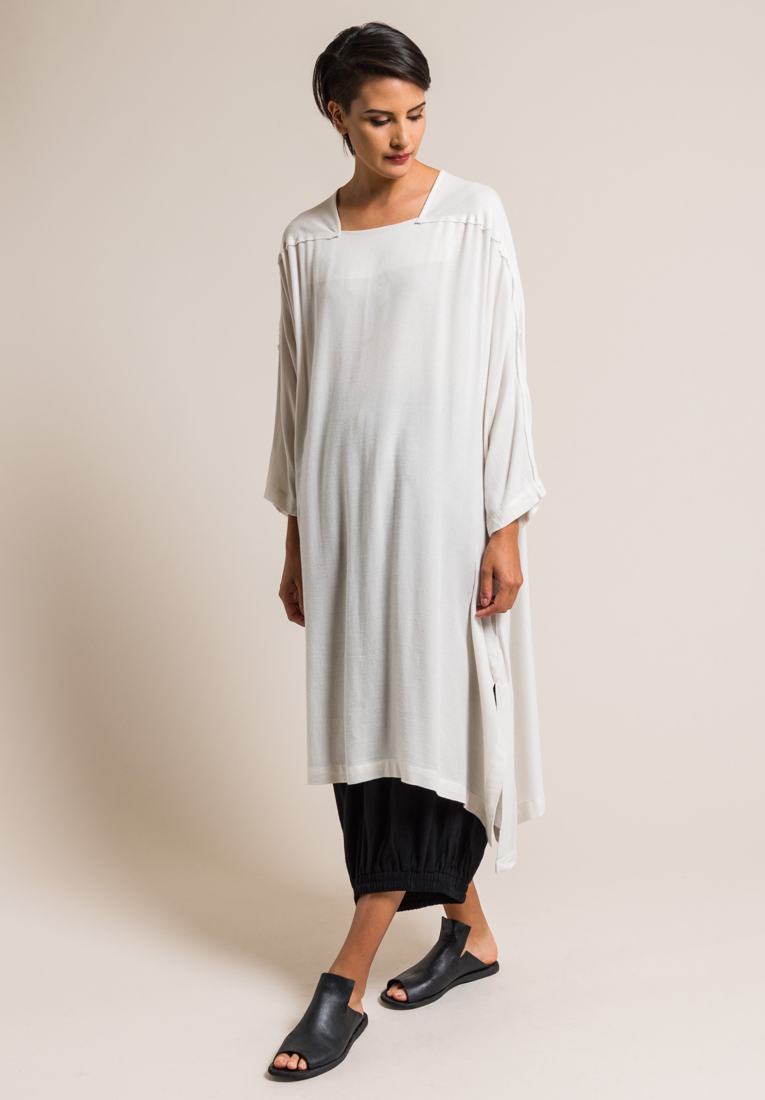 Black Crane Lightweight Dome Dress in Cream | Santa Fe Dry Goods ...