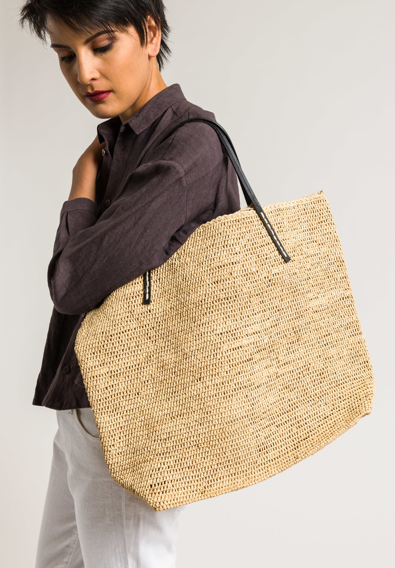 sans arcidet raffia bags