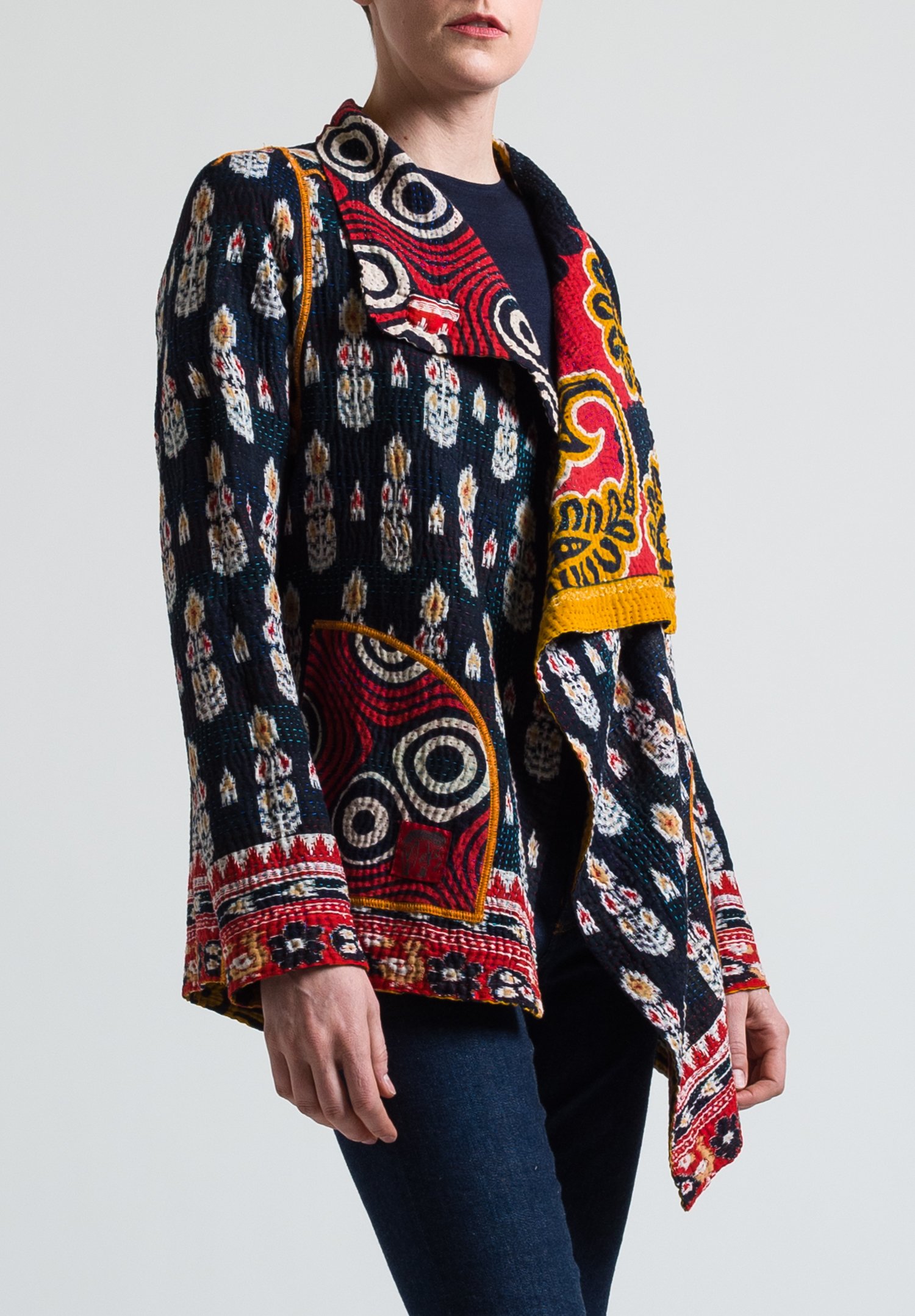 Mieko Mintz 4-Layer Jacket in Black/ Red | Santa Fe Dry Goods ...