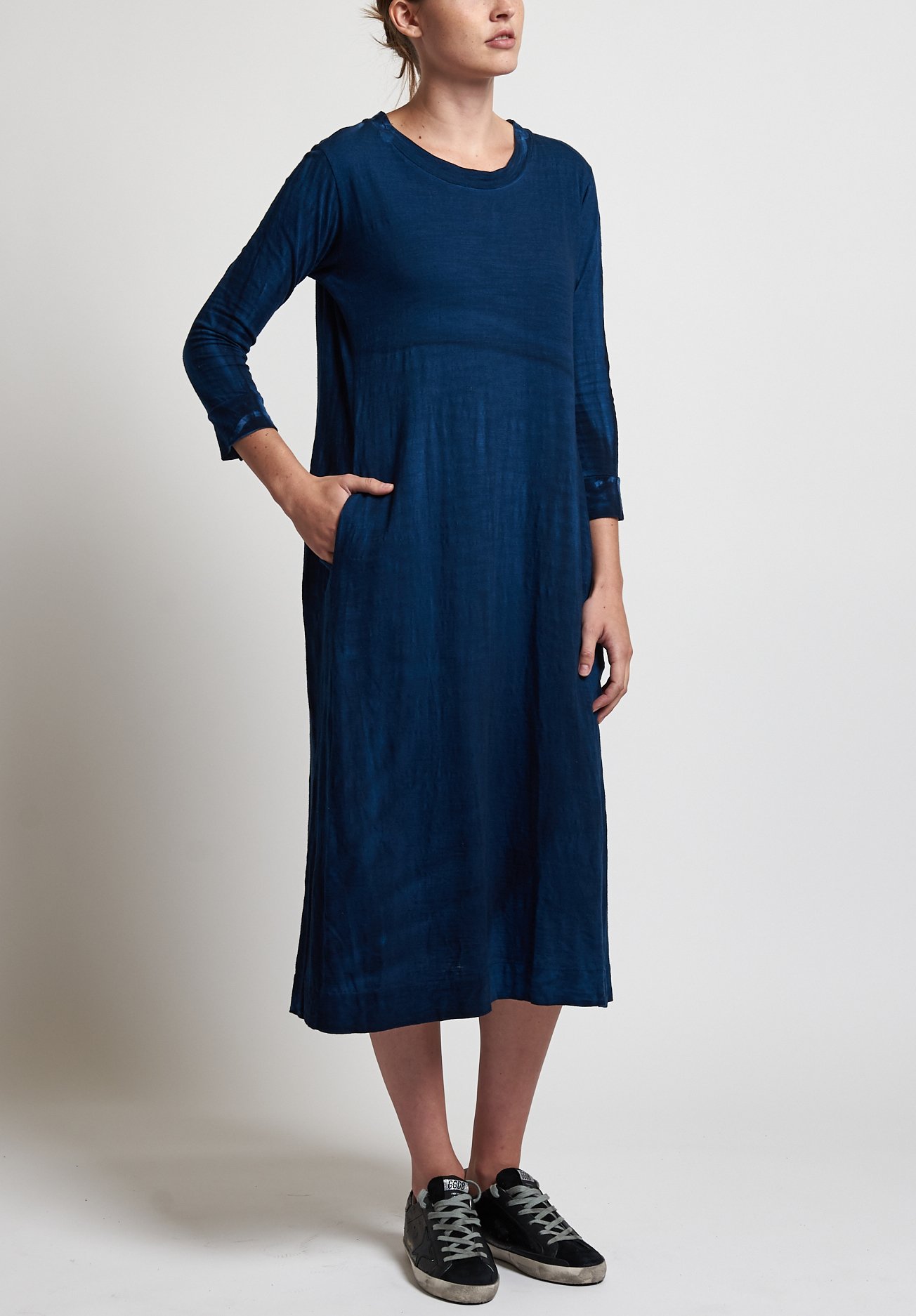 Gilda Midani Maria Dress in Dark Deep Blue | Santa Fe Dry Goods ...