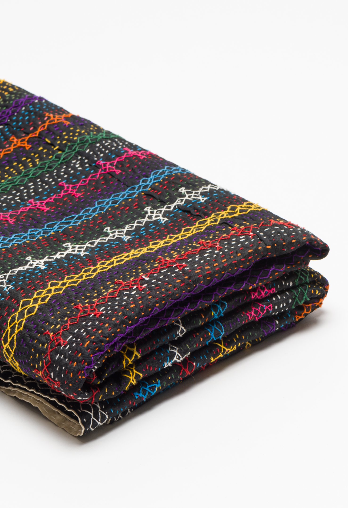 Traditional Sindh Stitched Kantha Throw Santa Fe Dry Goods .