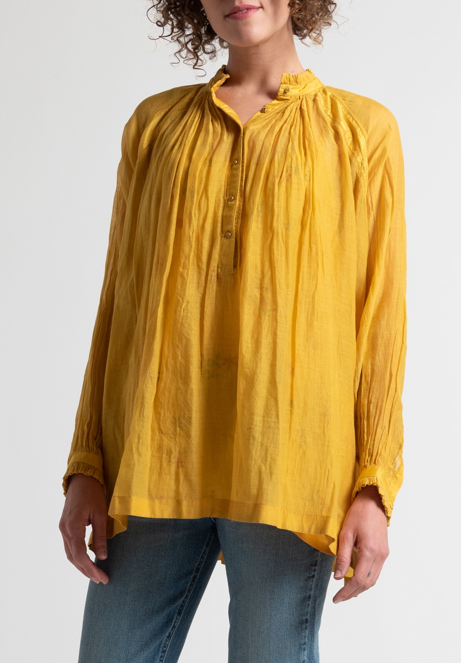 Péro Peasant Top in Yellow Santa Fe Dry Goods . . Wild Life