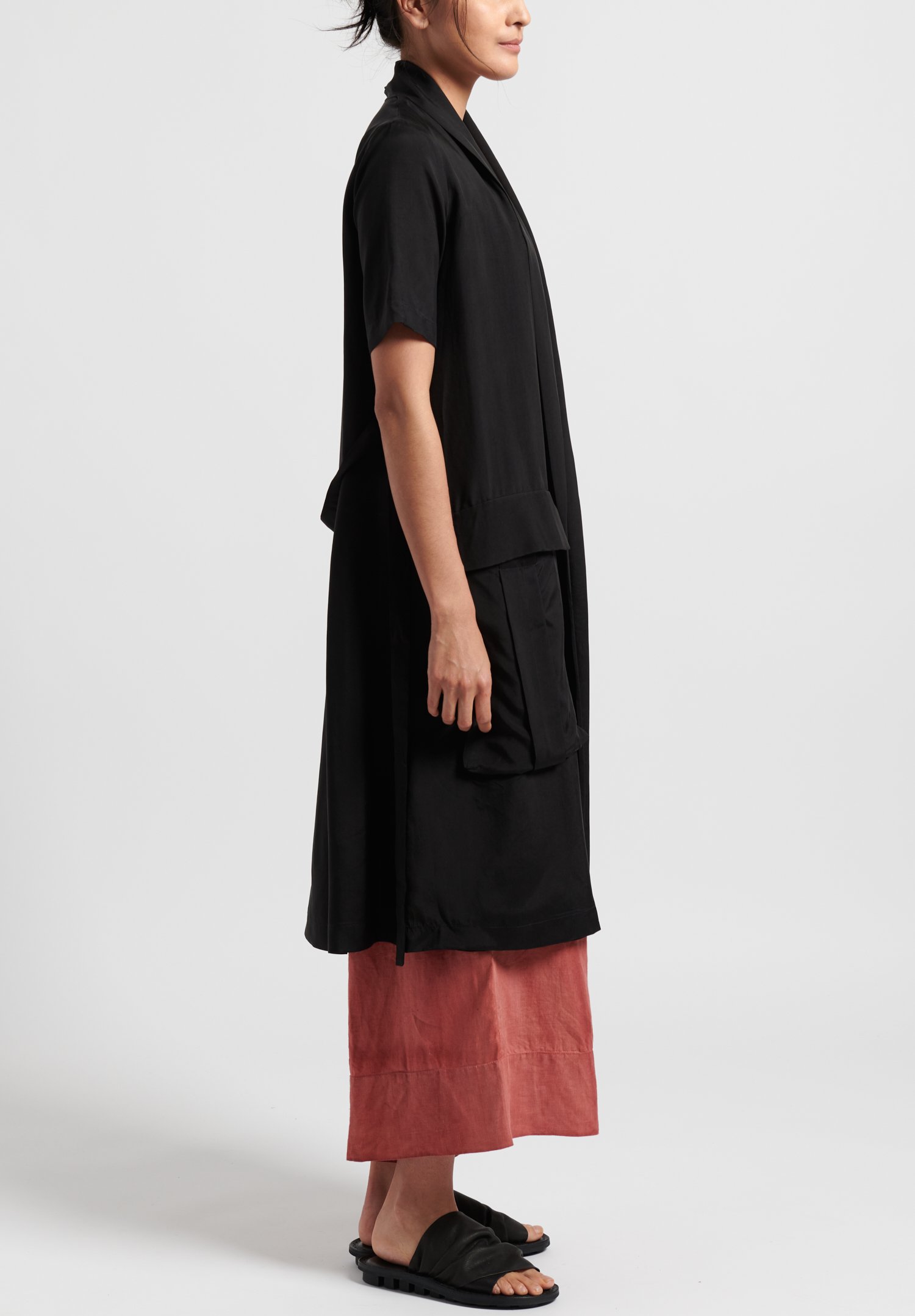 Masnada Tie Dress in Black | Santa Fe Dry Goods . Workshop . Wild Life