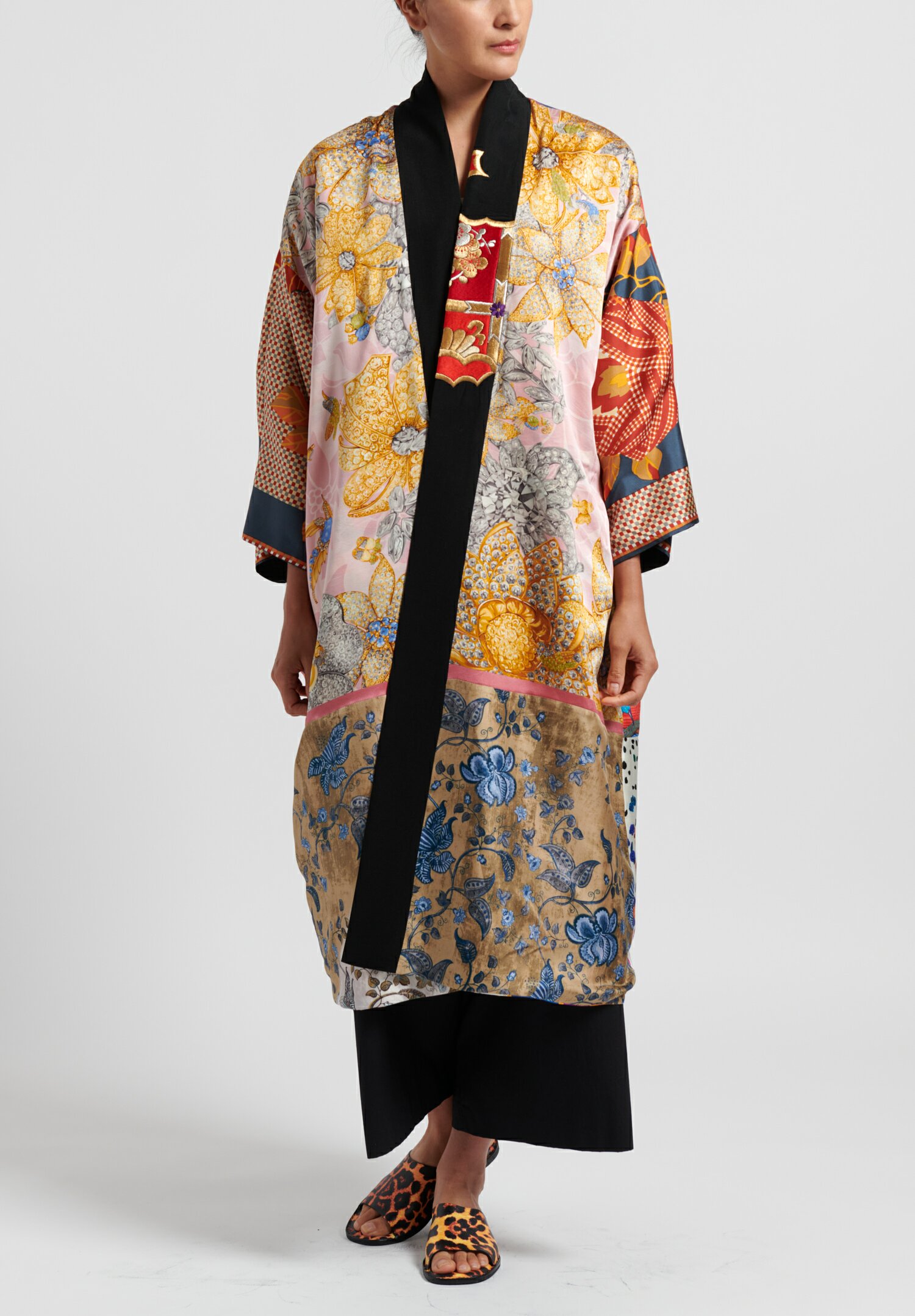 Rianna + Nina Silk One-Of-A-Kind Reversible Vintage Kimono Coat in ...