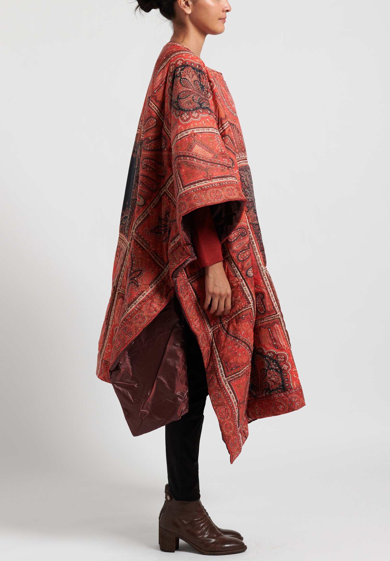 Etro Paisley Puffer Cape in Red | Santa Fe Dry Goods . Workshop . Wild Life