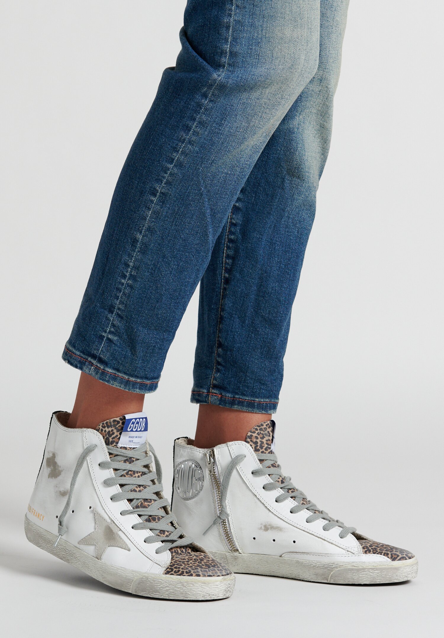 golden goose sneakers leopard