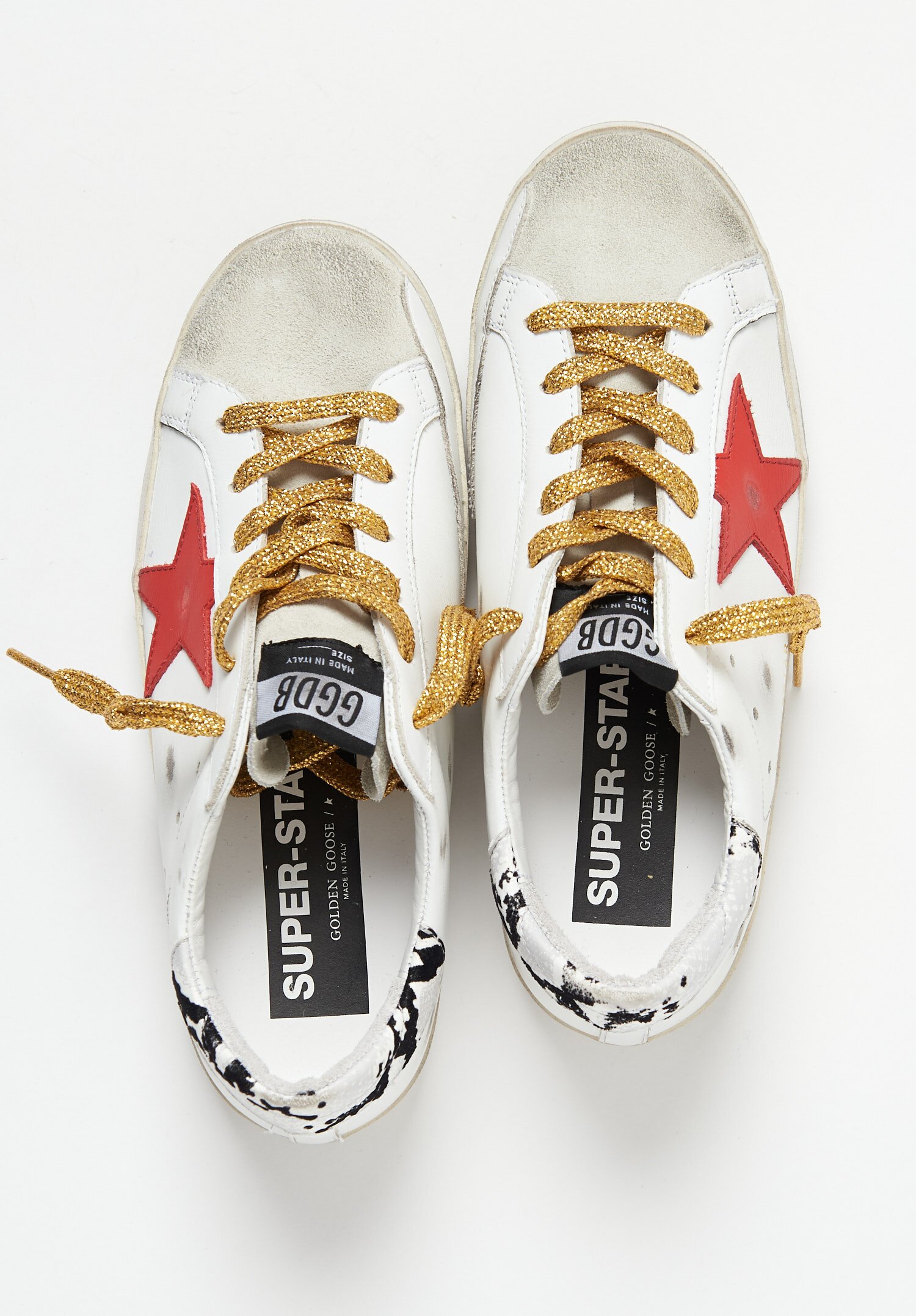 golden goose lizard print heel