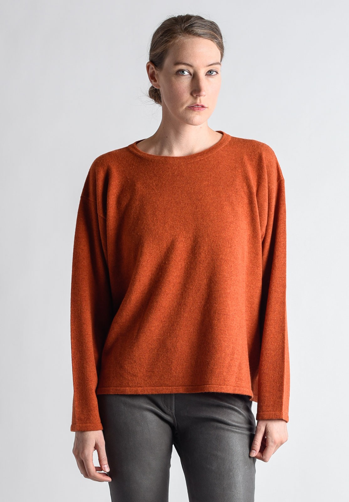 rust cashmere sweater