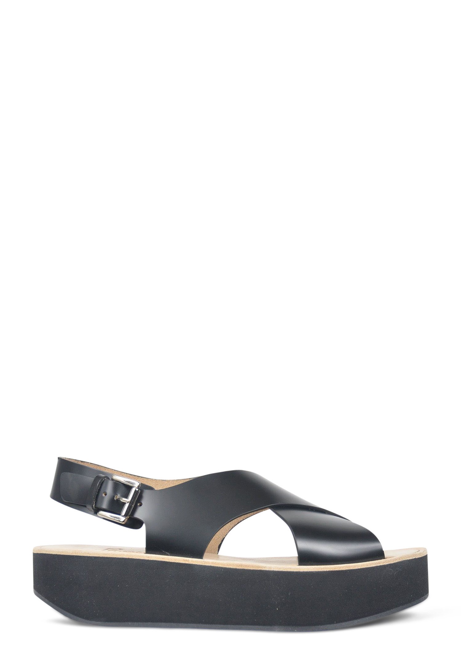 Flamingos Malabar Open Toe Platform Sandal in Black | Santa Fe Dry ...