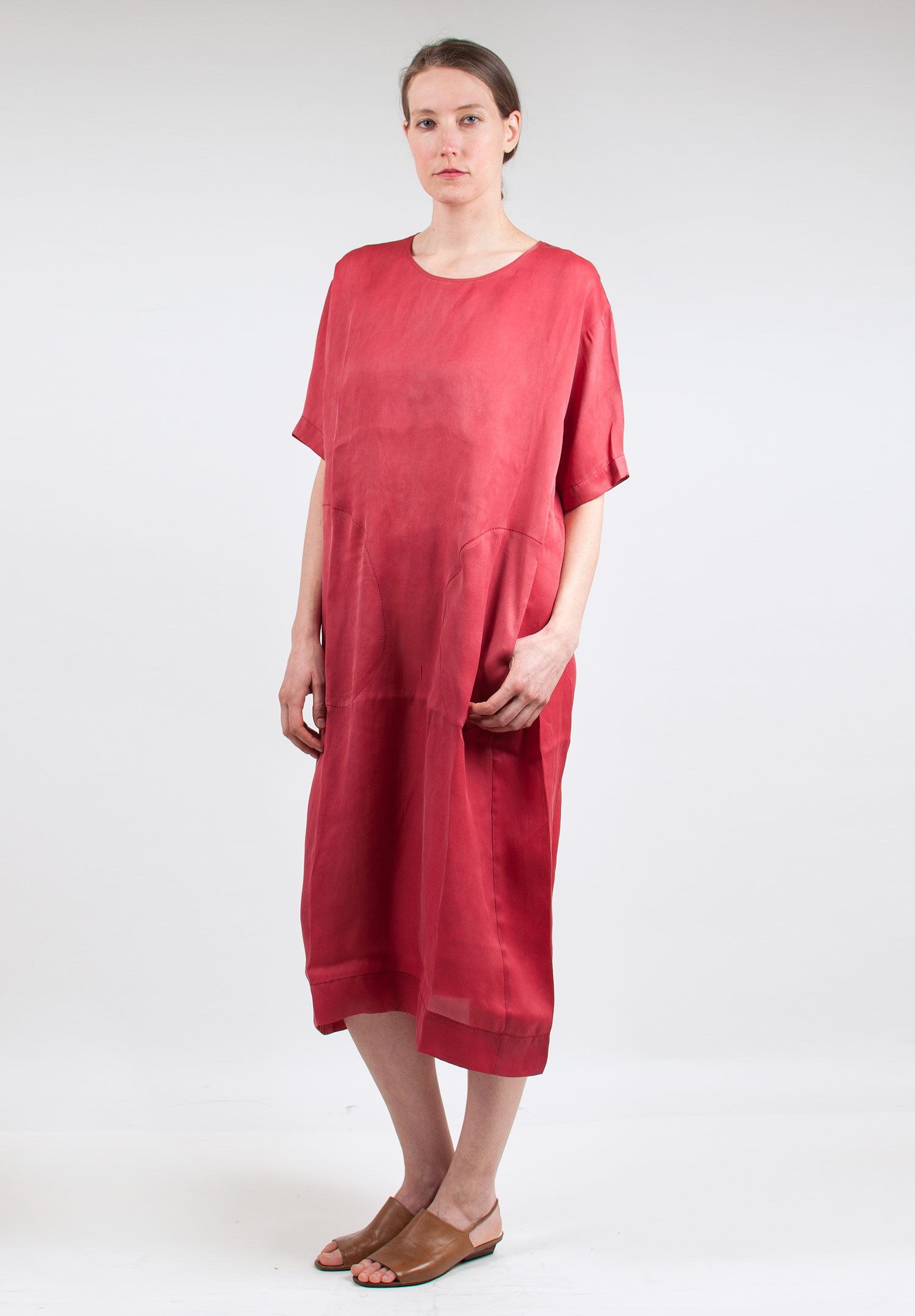 Uma Wang Silk Long Dress in Red | Santa Fe Dry Goods Trippen, Rundholz ...