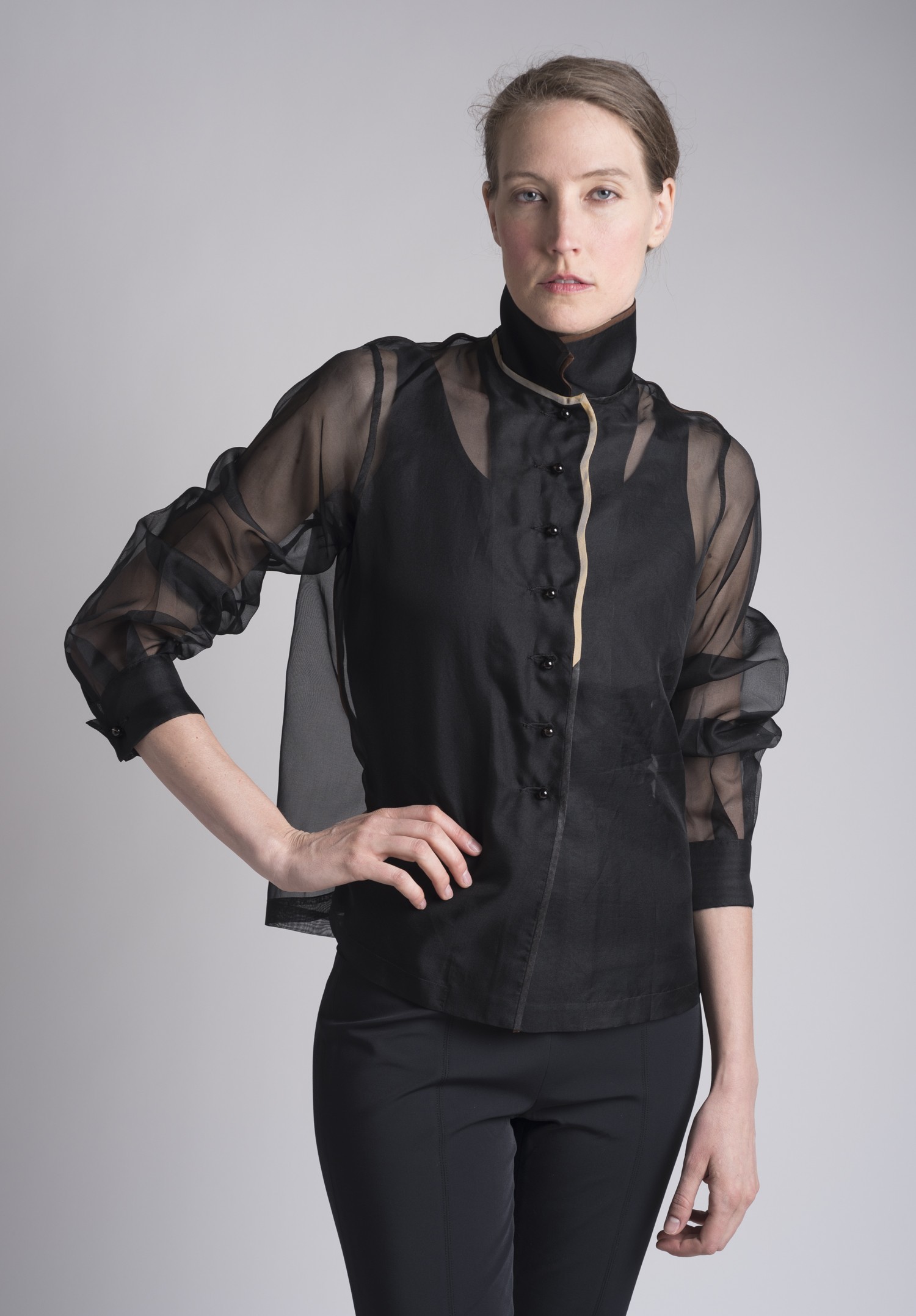 Sophie Hong Sheer Silk Top in Black | Santa Fe Dry Goods Trippen ...