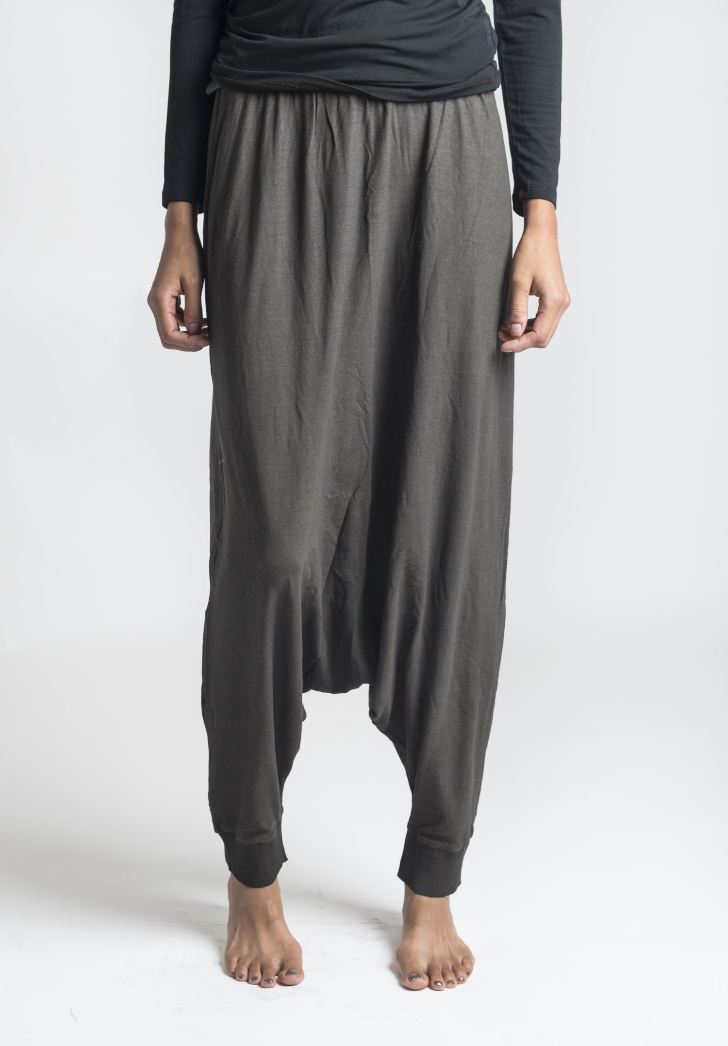 Rundholz Black Label Stretch Harem Pant in Beluga | Santa Fe Dry Goods ...