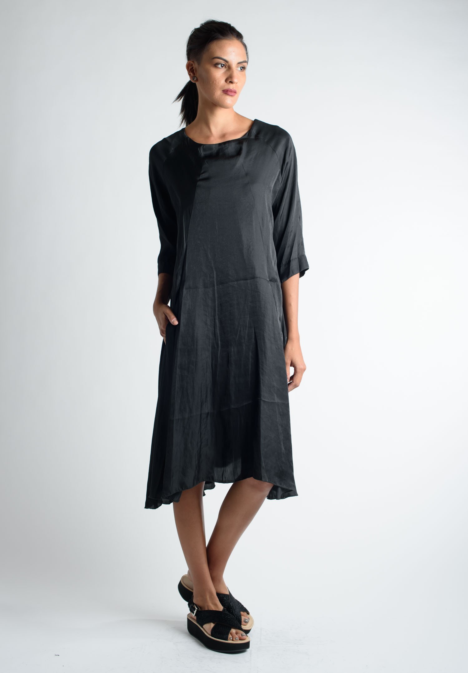 elm mary textured tee dress