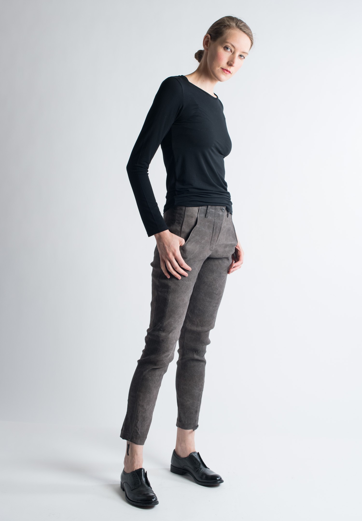 Annette Görtz Stretch Linen Pants in Marone | Santa Fe Dry Goods ...