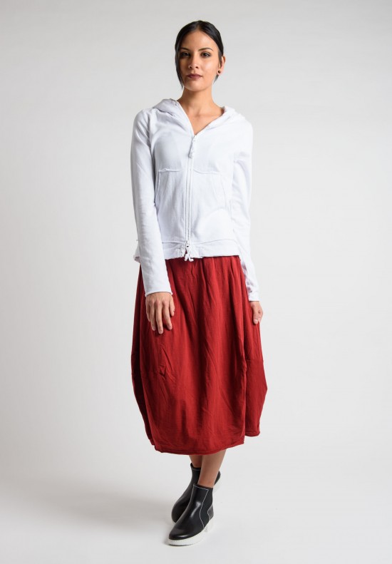 Rundholz Black Label Cotton Tulip Skirt in Strawberry | Santa Fe