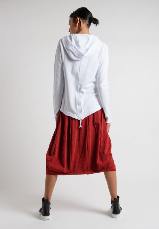 Rundholz Black Label Cotton Tulip Skirt in Strawberry | Santa Fe
