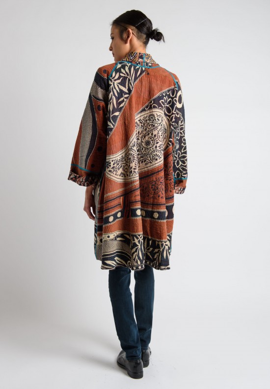 Mieko Mintz Reversible Kimono Jacket in Brown	