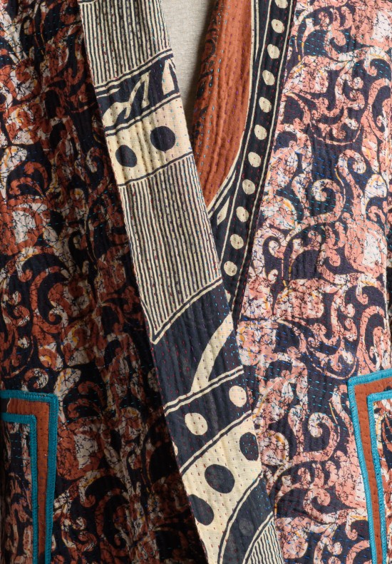 Mieko Mintz Reversible Kimono Jacket in Brown	